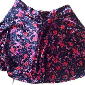 Velvet floral swing shirt large